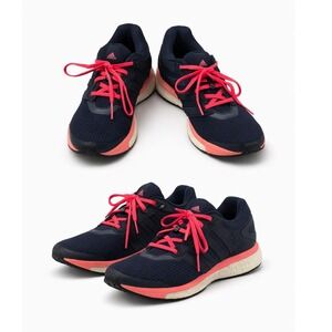 Adidas Supernova Techfit Boost miCoach Running Shoes Black Pink Womens 6.5